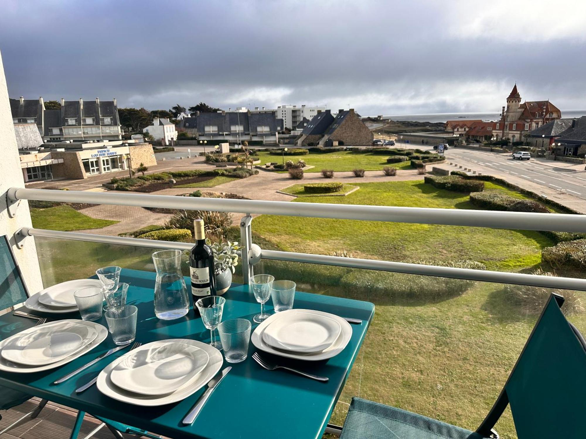 Appartement Vue Sur Mer, A Deux Pas De La Plage Port-Haliguen Esterno foto